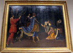 Isabella of Aragon at the Feet of Charles VIII by Giovanni Biliverti