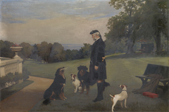 John Brown (1827-1883) with dogs at Osborne by Charles Burton Barber