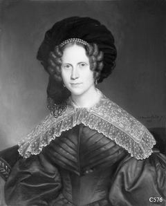 Jonkvrouwe Suzanna Catharina Henrica van der Dussen (1790-1848). Echtgenote van Hendrik Baron van Slingeland by Jan Baptist van der Hulst