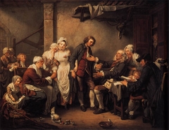 L'Accordée de Village by Jean-Baptiste Greuze