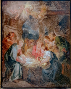 L'Adoration des bergers by Jean-Honoré Fragonard