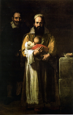 La mujer barbuda. Magdalena Ventura con su marido. (Ribera) by Jusepe de Ribera
