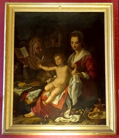 La Vierge à l'Enfant avec sainte Élisabeth by Alessandro Allori