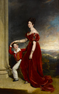 Lady Frances Anne Emily Vane-Tempest, Marchioness of Londonderry (1800-1865) and her Son George Henry Robert Charles William Vane-Tempest, Viscount Seaham, later 5th Marquess of Londonderry (1821-1884) by Thomas Lawrence