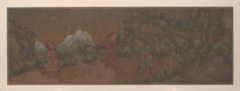 Landscape Painting of Figure in Woodland Setting by Anonymous