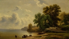 Landscape with Campsite by Robert S. Duncanson