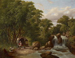 Landscape with Figures by Thomas B Glessing