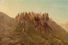 Landscape with Horse Herd by Julius Rorphuro