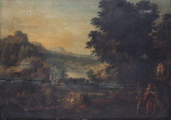 Landscape with the Walk to Emmaus by Anonymous