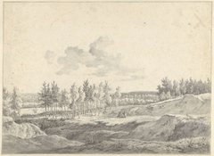 Landschap tussen Doesburg en Arnhem by Gerrit Jan Michaëlis