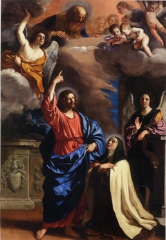 Le Christ apparaissant à sainte Thérèse by Guercino