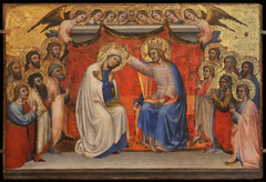 Le Couronnement de la Vierge avec les apôtres by Simone dei Crocifissi