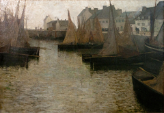 Le Port de pêche, Concarneau by Eugène Lawrence Vail