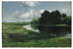 Long Island Landscape after a Shower of Rain (After the Shower) by William Merritt Chase