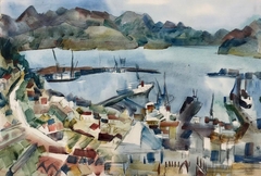 Lyttelton Harbour by Doris Lusk