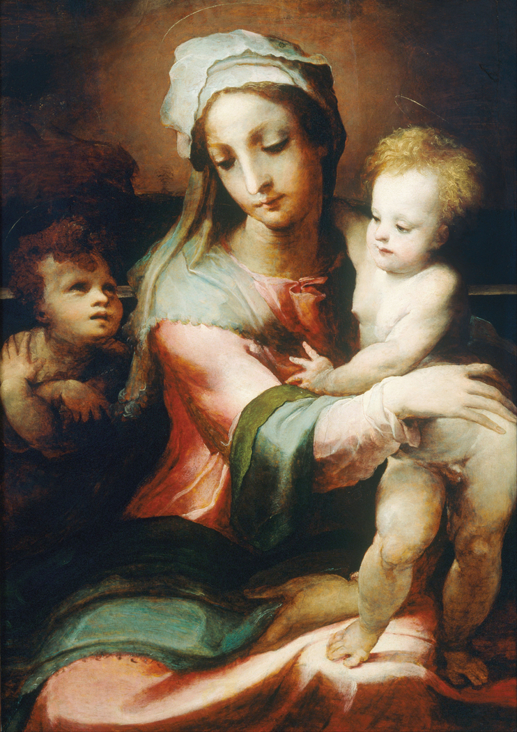 Madonna and child with infant John the Baptist