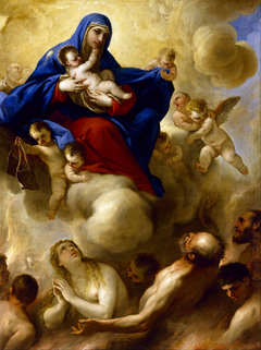 Madonna and Child with Souls in Purgatory by Luca Giordano