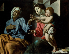 Madonna and Child with St Anne