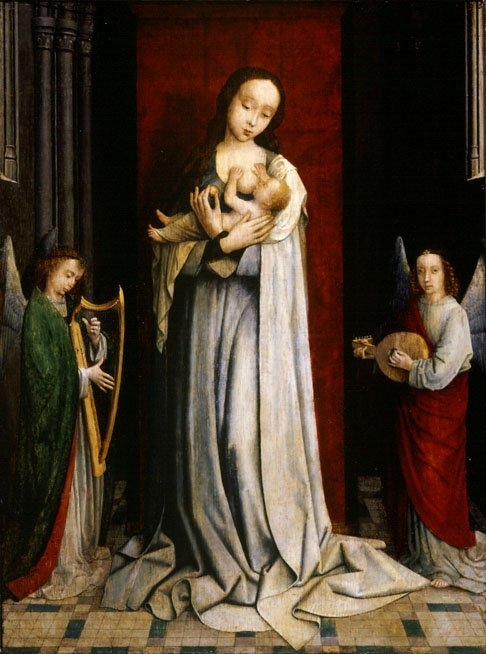 Madonna and Child with Two Music Making Angels