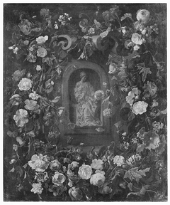 Madonna im Blumenkranz by Jan Anton van der Baren