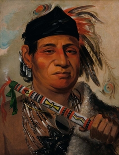 Mah-kée-mee-teuv, Grizzly Bear, Chief of the Tribe by George Catlin