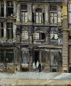 Maison occupée par Victor Hugo sur la Grand' Place à Bruxelles en 1851 et 1852 by Georges Dufrénoy