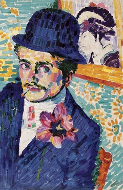 Man with a Tulip by Robert Delaunay