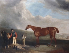 'Maria' held by a Groom with James Robinson and a Pony by Richard Barrett Davis