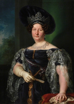 Maria Isabel du Boubón, Queen of the Two Sicilies by Vicent López Portaña