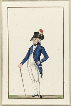 Montering van het Goudse exercitiegenootschap, ca. 1787 by Unknown Artist