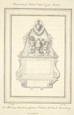 Monument of Richard Lister Esq. of Routon by John Ingleby