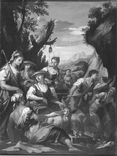 Moses and the Daughters of Jethro by Giovanni Camillo Sagrestani