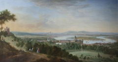 Panoramic View of Greenwich, the Thames, and London, from the East (One Tree Hill) by Robert Griffier