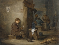 Peasants Smoking and Drinking by David Teniers the Younger