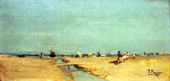 Playa de la Malvarrosa by Ignacio Pinazo Camarlench