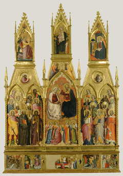 Polyptych with Coronation of the Virgin and Saints by Cenni di Francesco