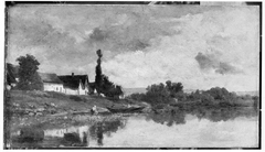 Portejoie on the Seine by Charles-François Daubigny
