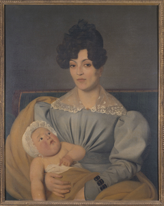 Portrait de Zulma Carraud et de son fils Ivan âgé de six mois