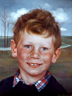 Portrait of a boy by Laura van den Hengel