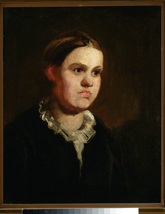 Portrait of a girl by Piotr Michałowski