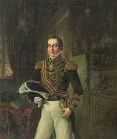 Portrait of A.J.L. baron van den Bogaerde van Terbrugge (1787-1855) by Emmanuel Adrianus Henricus van der Ven