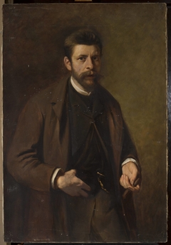 Portrait of a man with a cigar in his hand by Anonymous