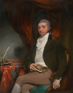 Portrait of a Seated Man with a Book by Thomas Lawrence