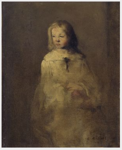 Portrait of a Young Girl by Augustin Théodule Ribot