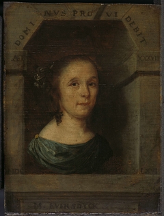 Portrait of Maria Eversdijck, Wife of Nicolaes Blancardus by Willem Eversdijck