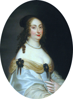 Portrait of Marie Louise Gonzaga (detail). by Justus van Egmont