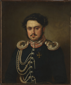Portrait of Seweryn Madan, officer of the guard cavalry staff by Aleksander Kokular