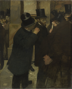 Portraits at the Stock Exchange by Edgar Degas
