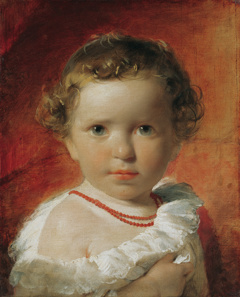 Porträt der Prinzessin Karoline von Liechtenstein (1836-1885) im Alter von eineinhalb Jahren by Friedrich von Amerling