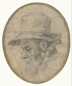 Portret van man van middelbare leeftijd met een hoed